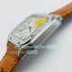 GBF Swiss Santos de Cartier Replica Watch White Dial Brown Leather Strap (6)_th.jpg